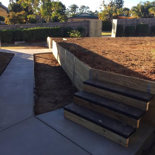 Timber Sleeper Retaining Wall